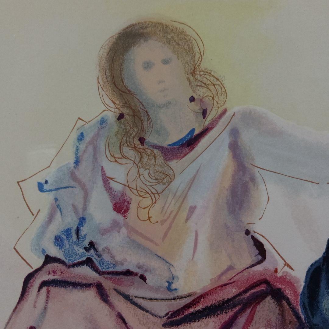 サルバドール ダリ オリジナル木版画『ダンテ神曲、ベアトリーチェ