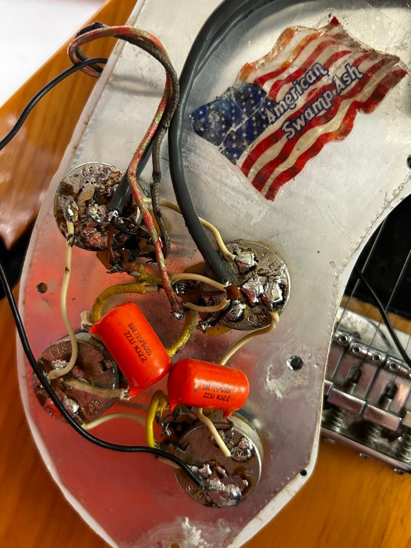 現状渡し 自作 テレキャスター シンラインタイプ+1970年代ビンテージパーツ