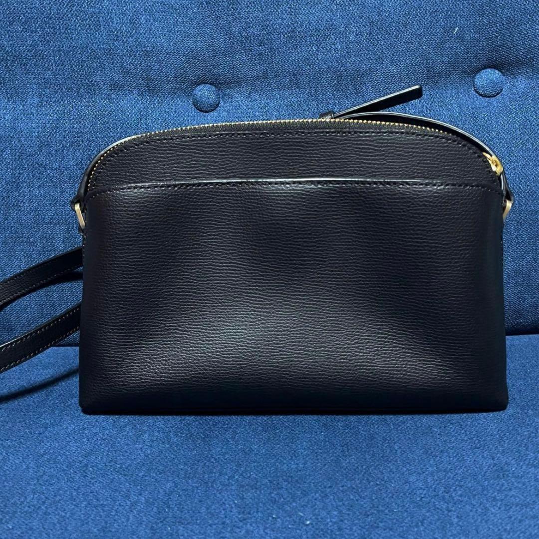 極美品 agnes b アニエスベー QAS02Z－03 ショルダー バッグ 黒