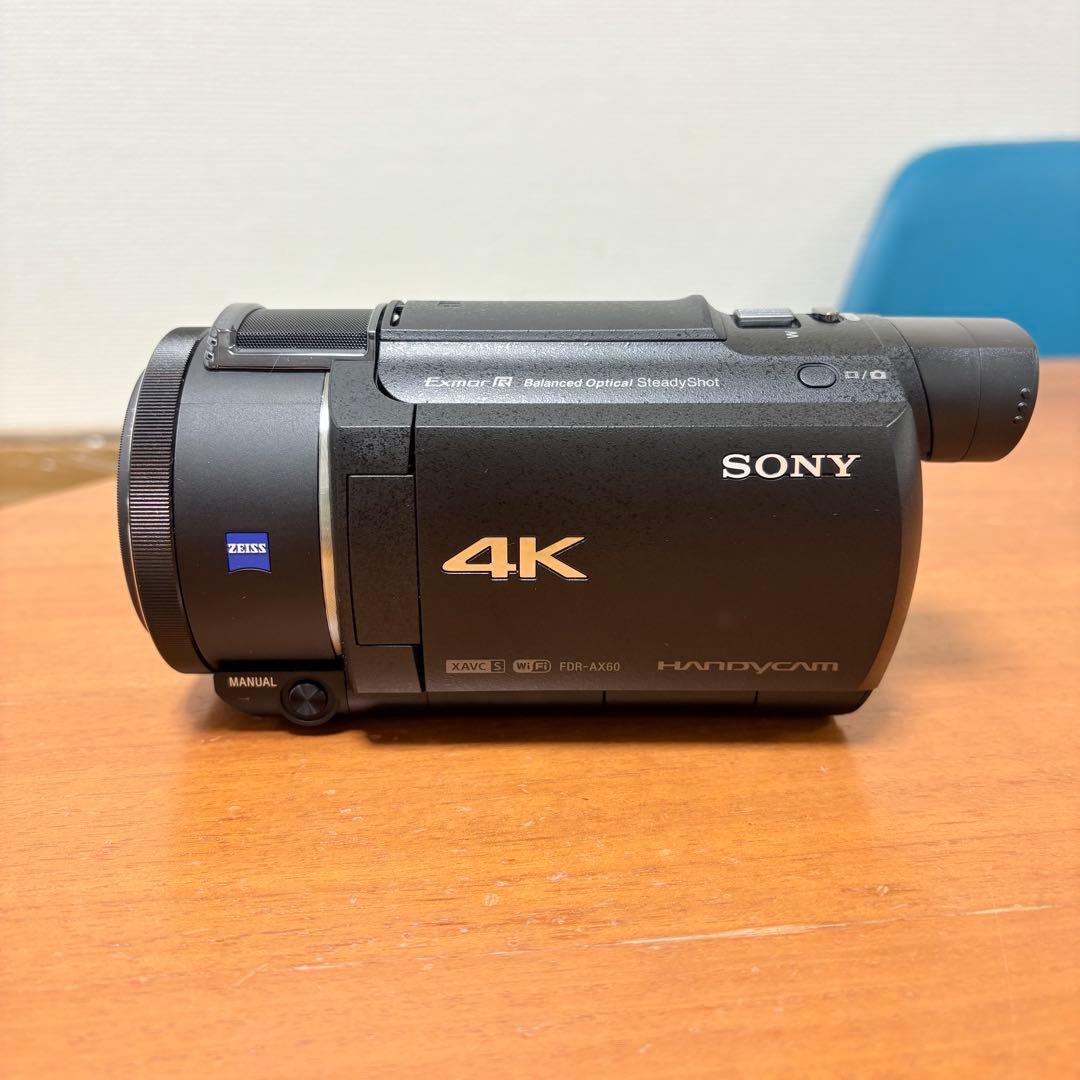 【美品】SONY FDR-AX60 4Kビデオカメラ 付属品完備＋カメラバッグ