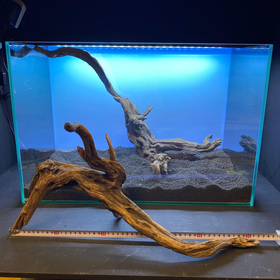 MSRW-6510 スリムウッド2本セット 60cm水槽用流木 アクアリウム 魚用品
