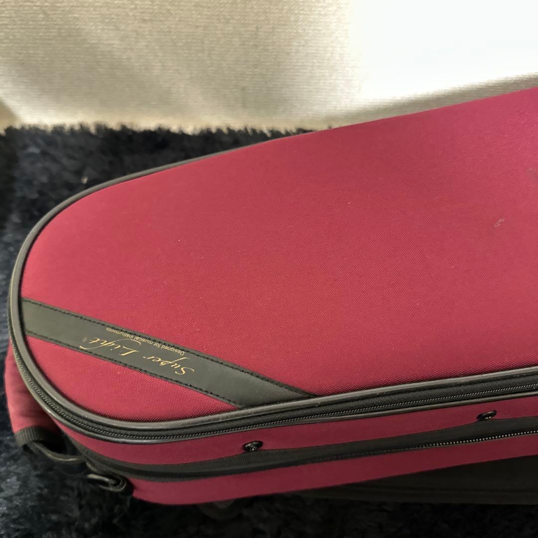 Super light ビオラ ケース セミハードケース 赤 弦楽器