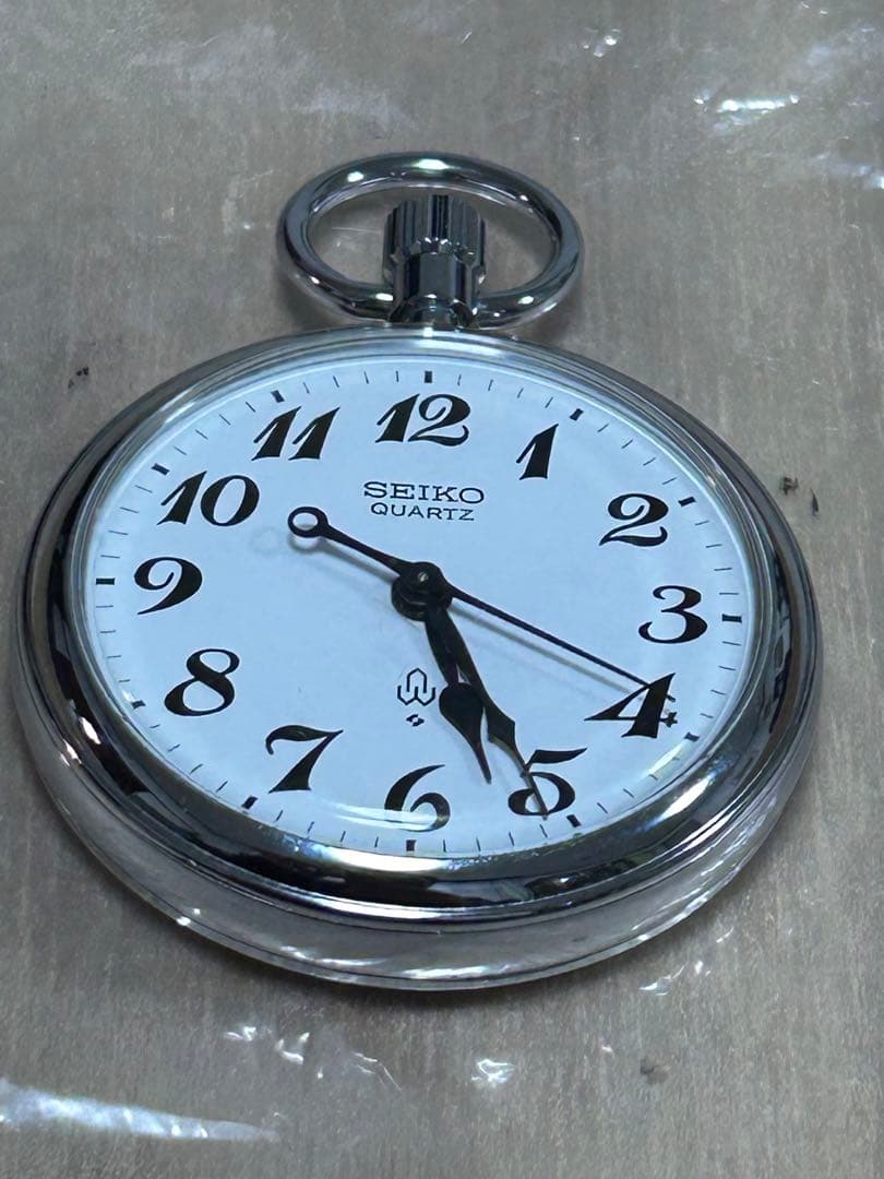 SEIKO セイコー　クォーツ　懐中時計　鉄道時計　稼働品