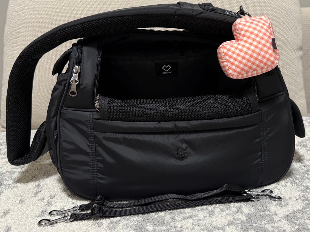 SSOOOK スリングバッグ ブラックS ハートキーリング付き SHOP - BAGS