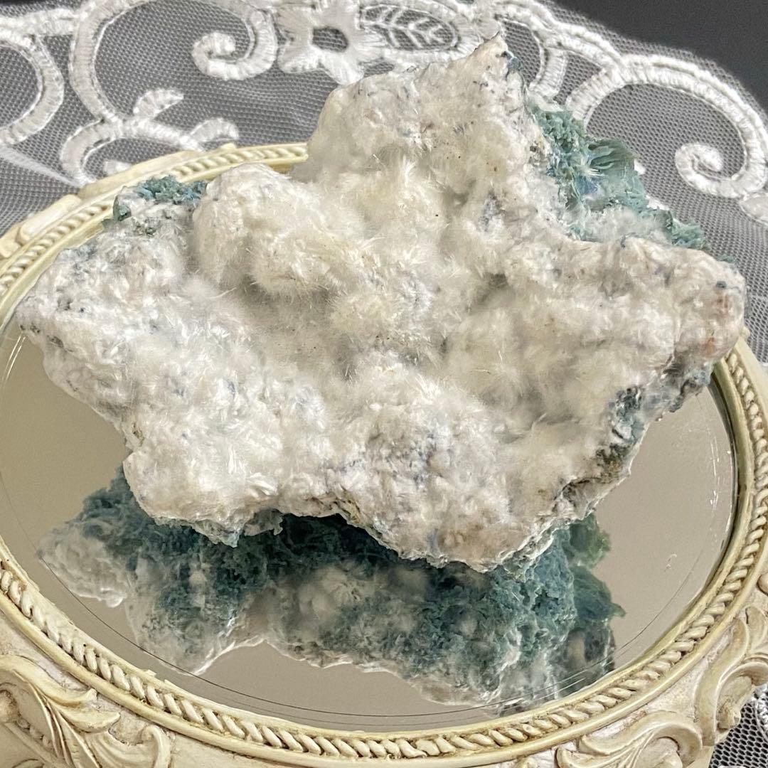 ブルーカルセドニー　モルデナイト　共生鉱物標本　原石鉱石　天然石　ストーン ブルーカルセドニー モルデナイト 共生鉱物標本 原石鉱石 天然石