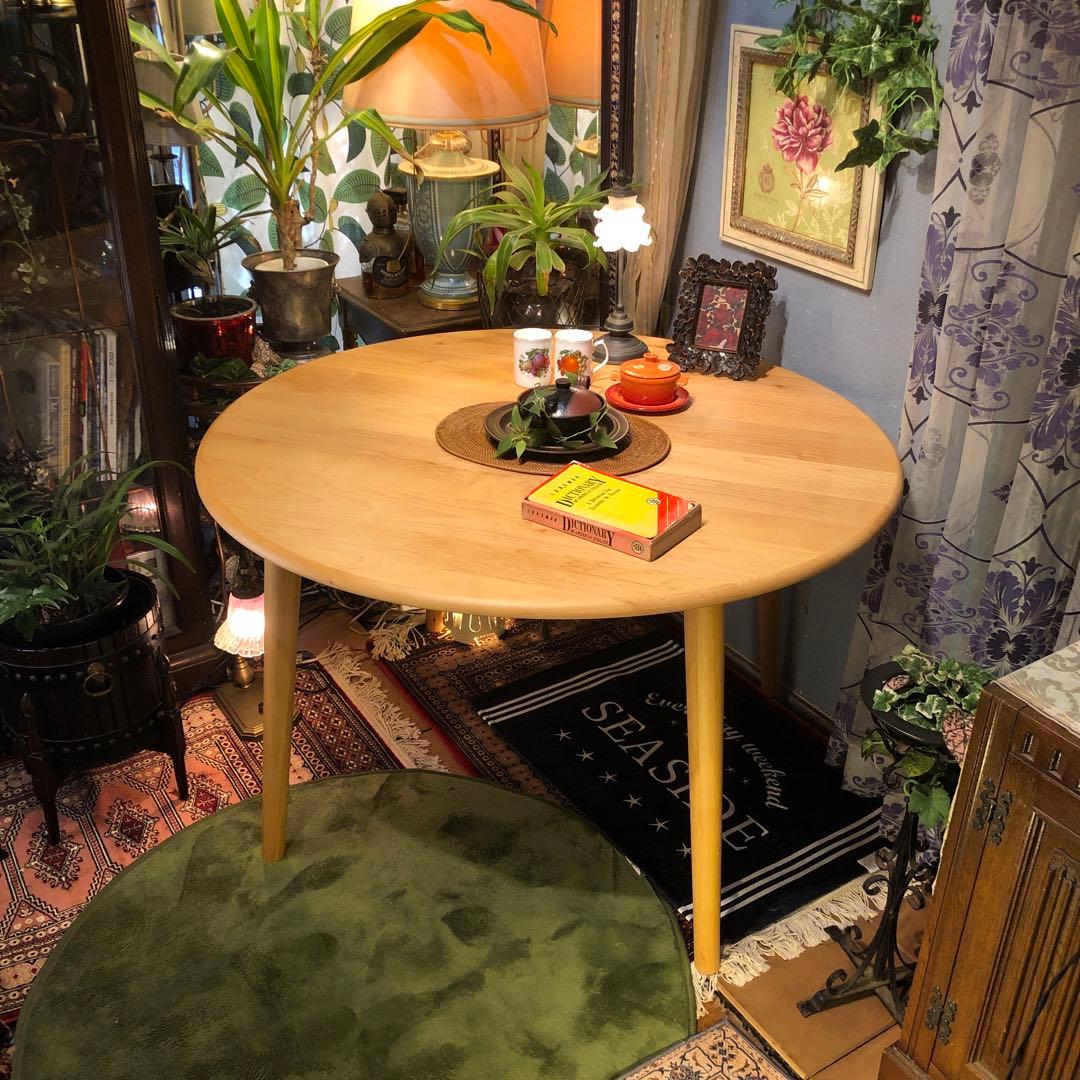 ￼sale 美品　アルダーソリッド　ラウンドテーブル　115 丸テーブル