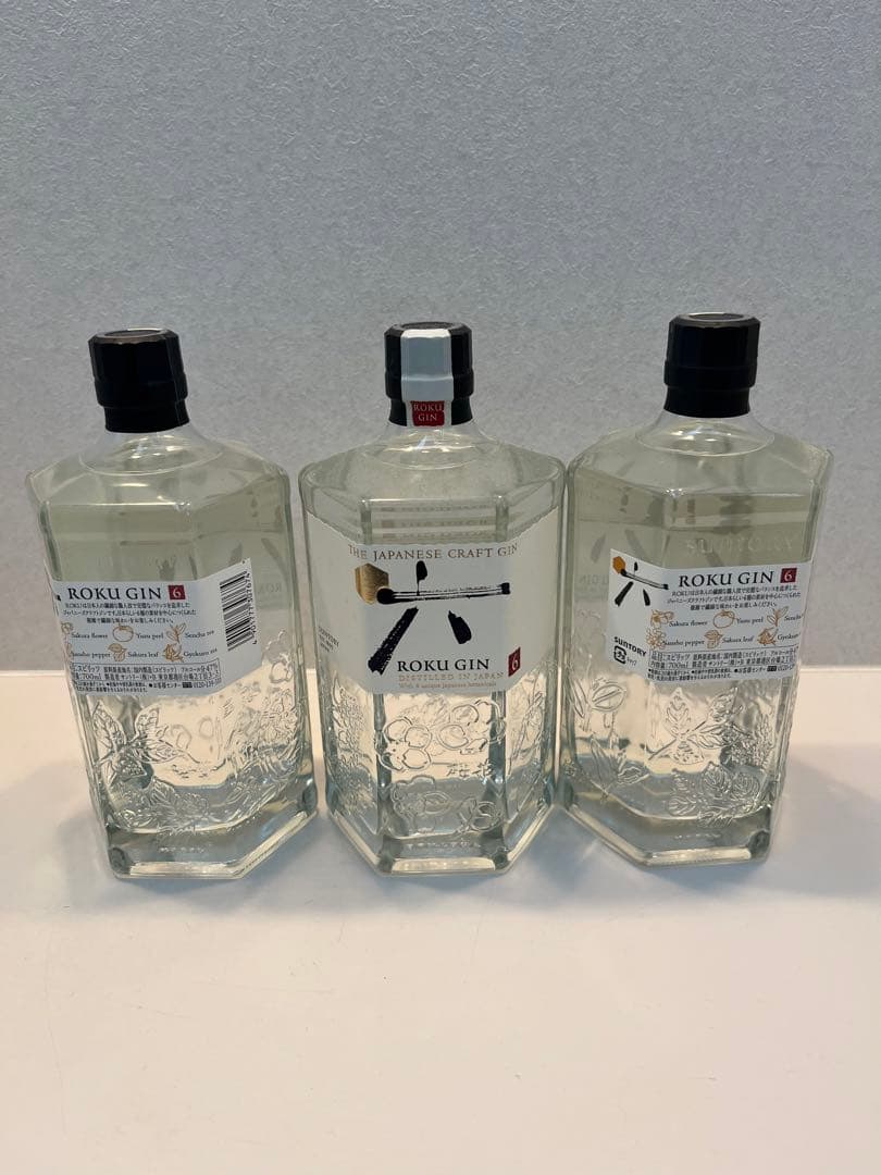 六ROKU 桜sakura GIN ジン3本セット サントリー ROKU 六 3本セット