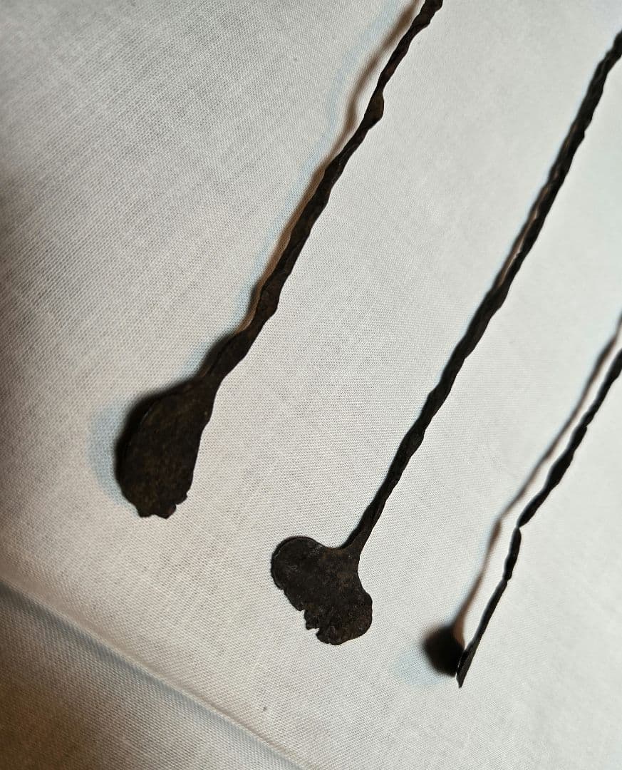 キシ族貨幣3本セット 西アフリカ キシペニー アフリカ キシ族の貨幣