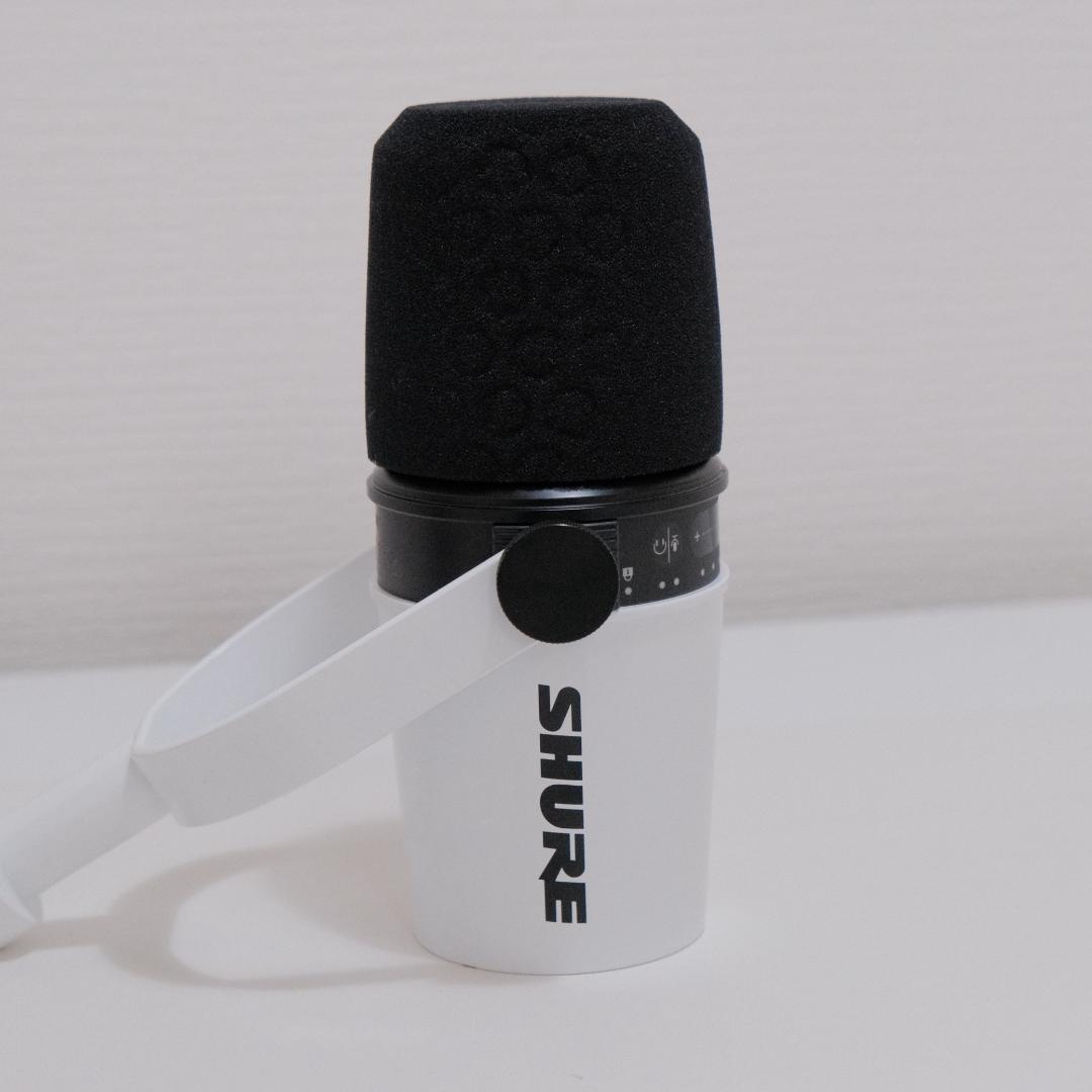 SHURE MV7 ポッドキャストマイクロホン ホワイト