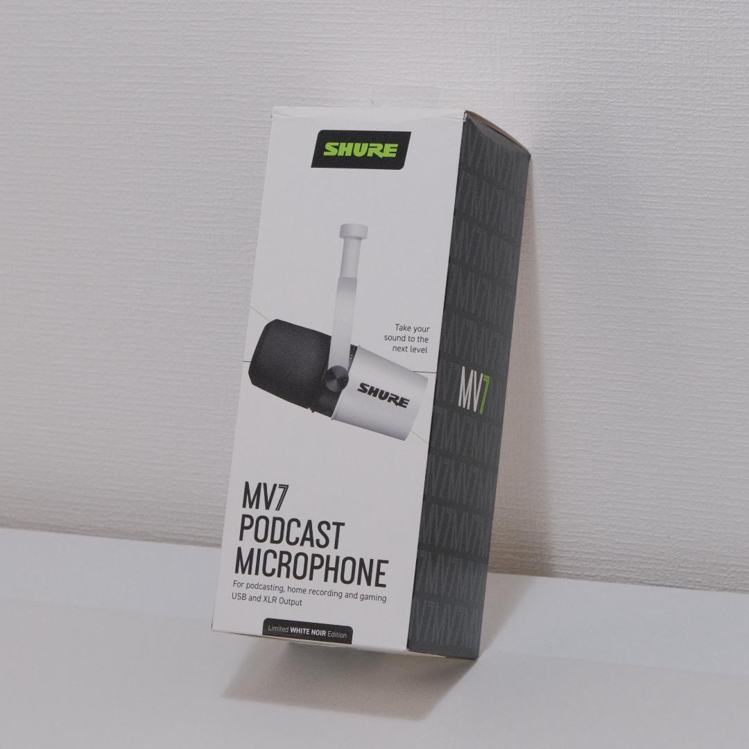 SHURE MV7 ポッドキャストマイクロホン ホワイト