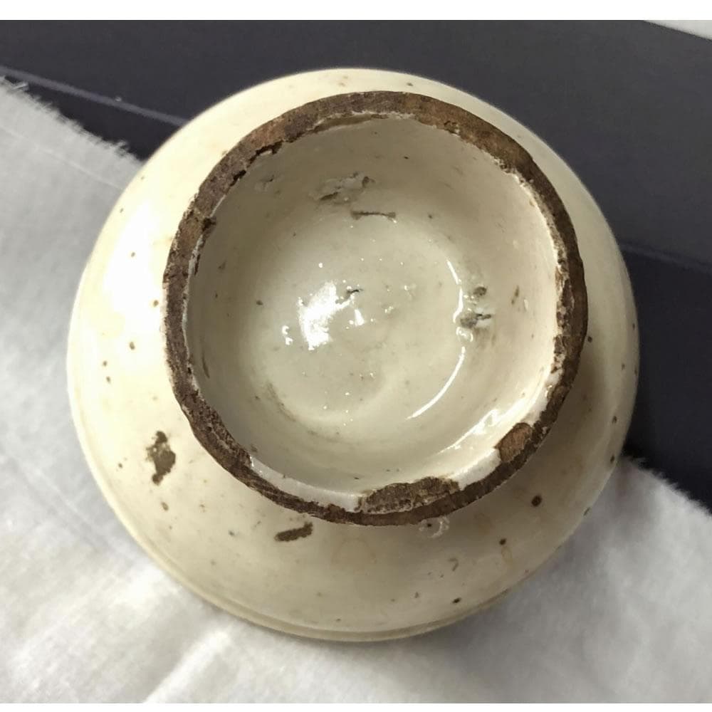 w089 李朝 白磁 馬上杯 金直し 木箱入り 酒器 - メルカリ