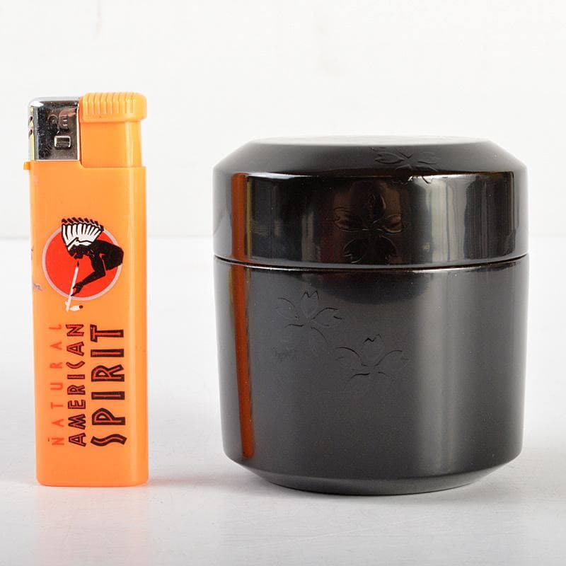 茶道具　加賀蒔絵　塗師　峯清作　花文棗　共箱　V　6182