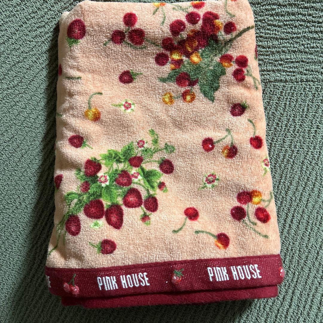 PINKHOUSE バスタオル 3枚セット 花柄 チェリー柄 pink house ピンク