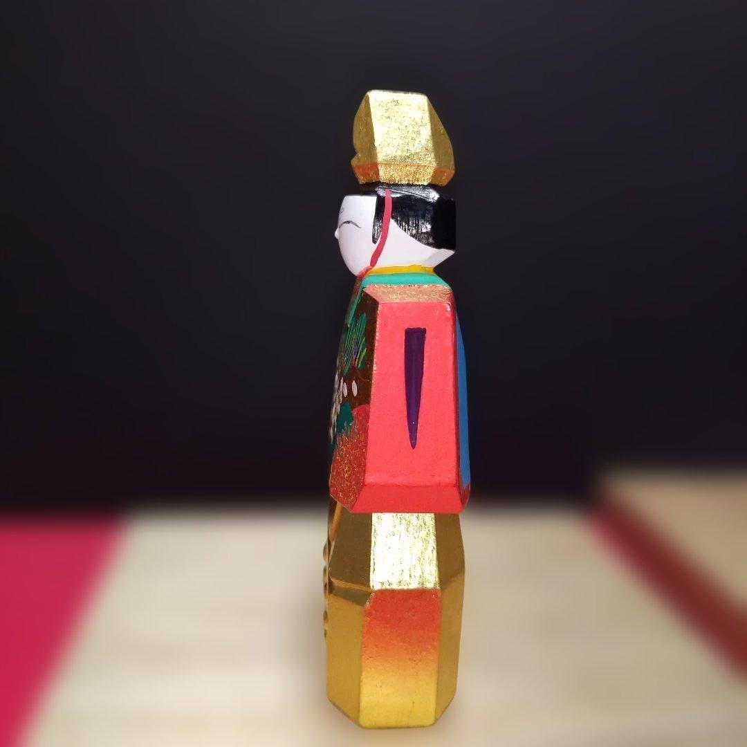 m*i様 一刀彫り　雛人形　神泉作