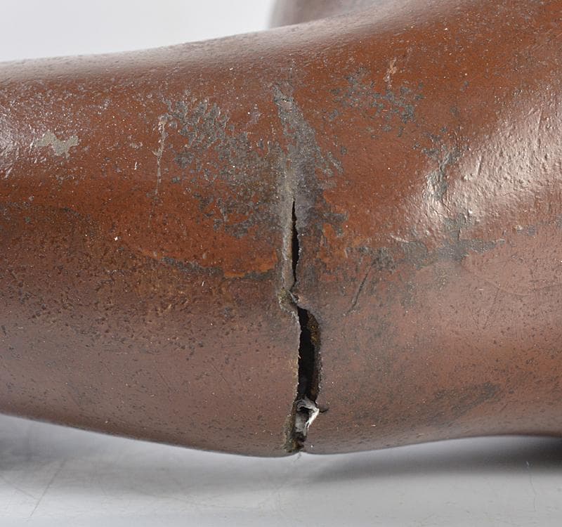 彫刻家　石崎秀峰作　ブロンズ像　夫婦獅子　重さ約17.8㎏　F R4435C