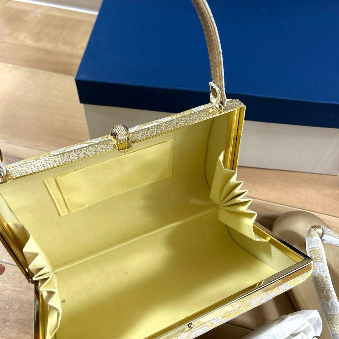 フォーマル 正絹帯地 草履 バッグセット 和装 一度のみ使用 ①