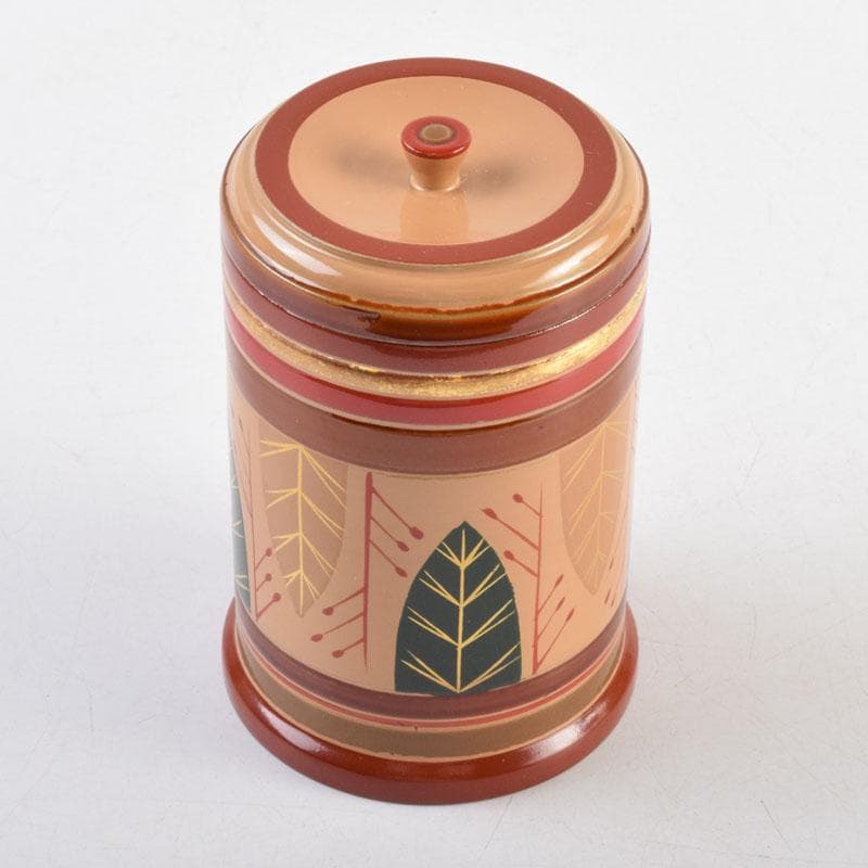 茶道具　独楽塗　草文　切立煙草入　莨壷　C　9008