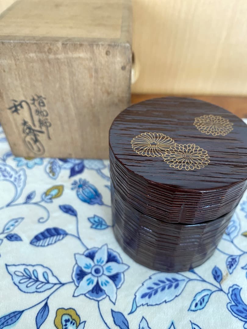 ¥123,000からお値げ中　希少　即中斉判付　指物師　駒沢利斉作　茶桶 123,000からお値げ中 希少 即中斉判付 指物師 駒沢利斉作 茶桶 - メルカリ