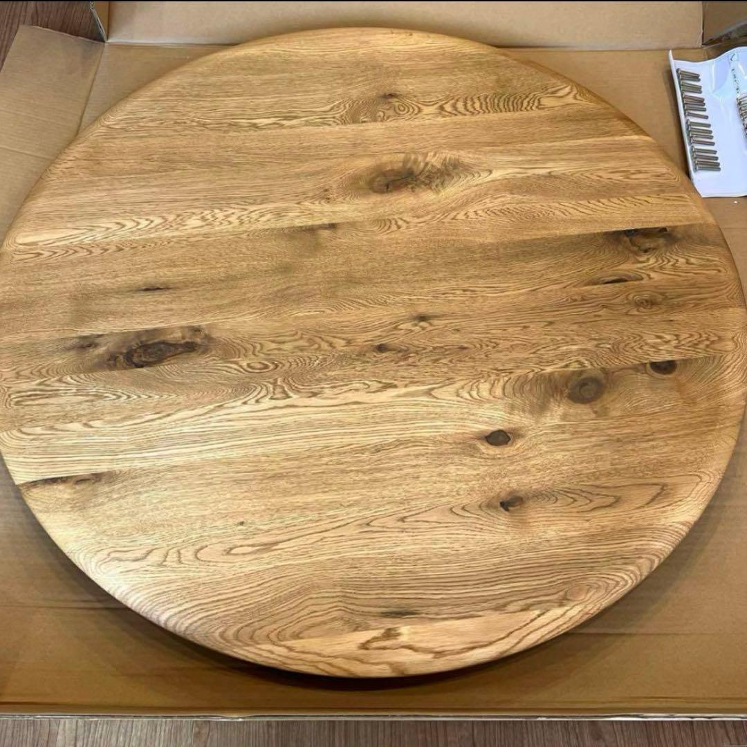 クラッシュゲート 関家具 デッケ ダイニングテーブル 無垢材 円 机