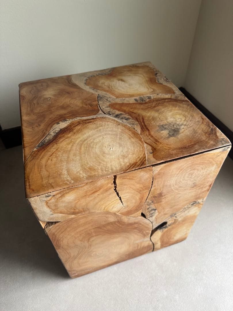 スツール nokta Teak Block Stool