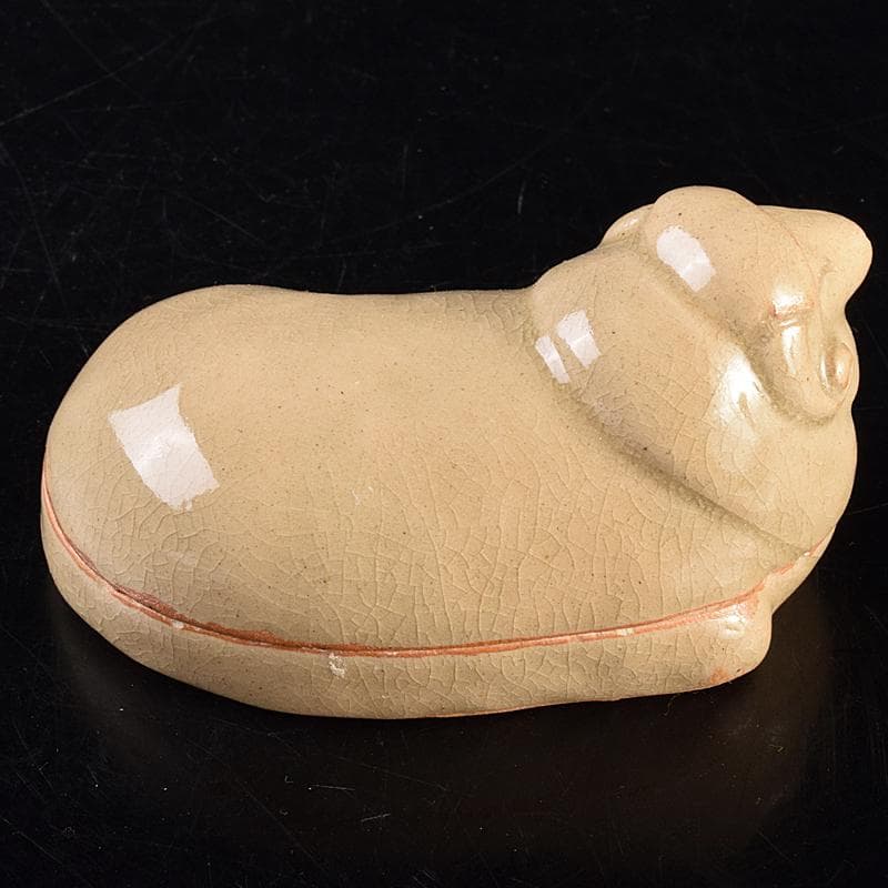 茶道具 萩焼 泥華窯造 十三代坂田泥華 羊香合 共箱 N R7613 - メルカリ