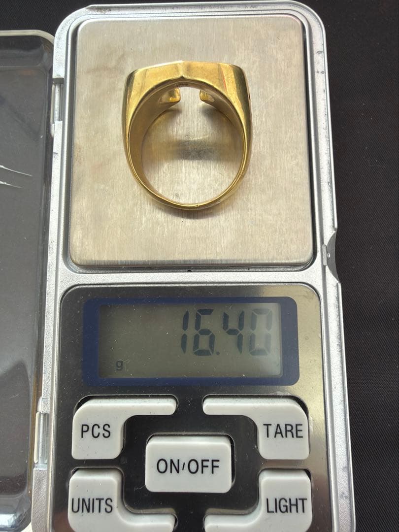 s*様 星モチーフの金色ホースリング