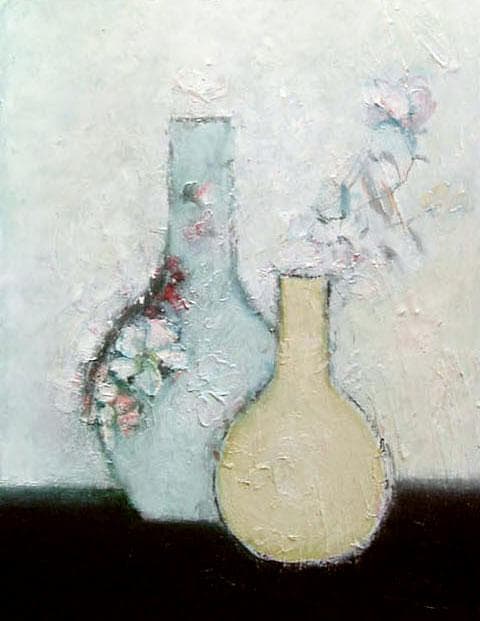 油絵 菅家令子 絵 絵画 インテリア 額付(白) uF6-111102 花 花瓶 絵画