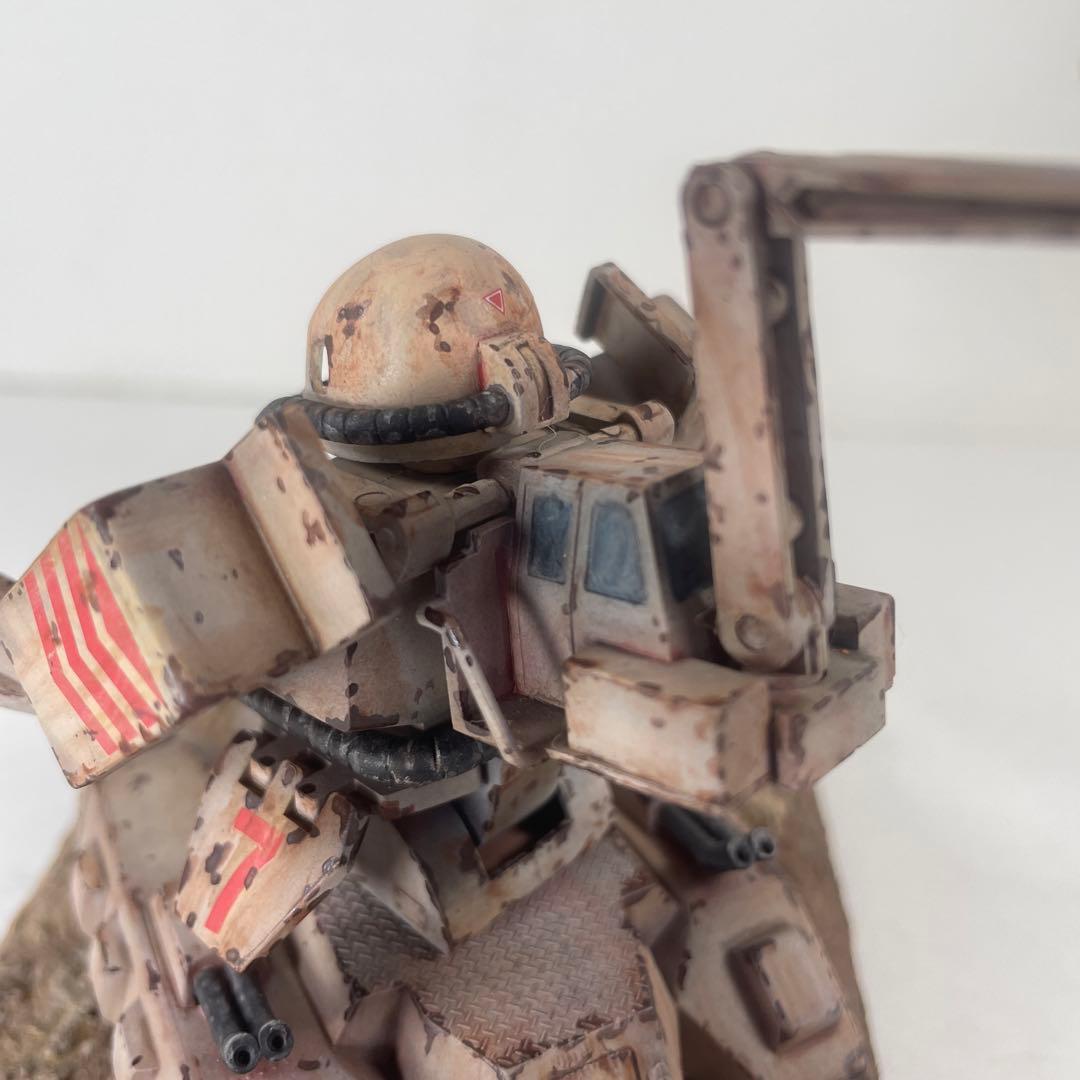 MSV ザクタンク 塗装完成品　ジオラマ台座付き