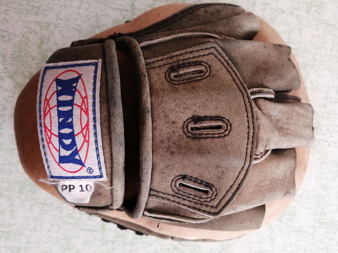 ウィンディ WINDY パンチングミット レザー ブラウン 湾曲タイプ 武道