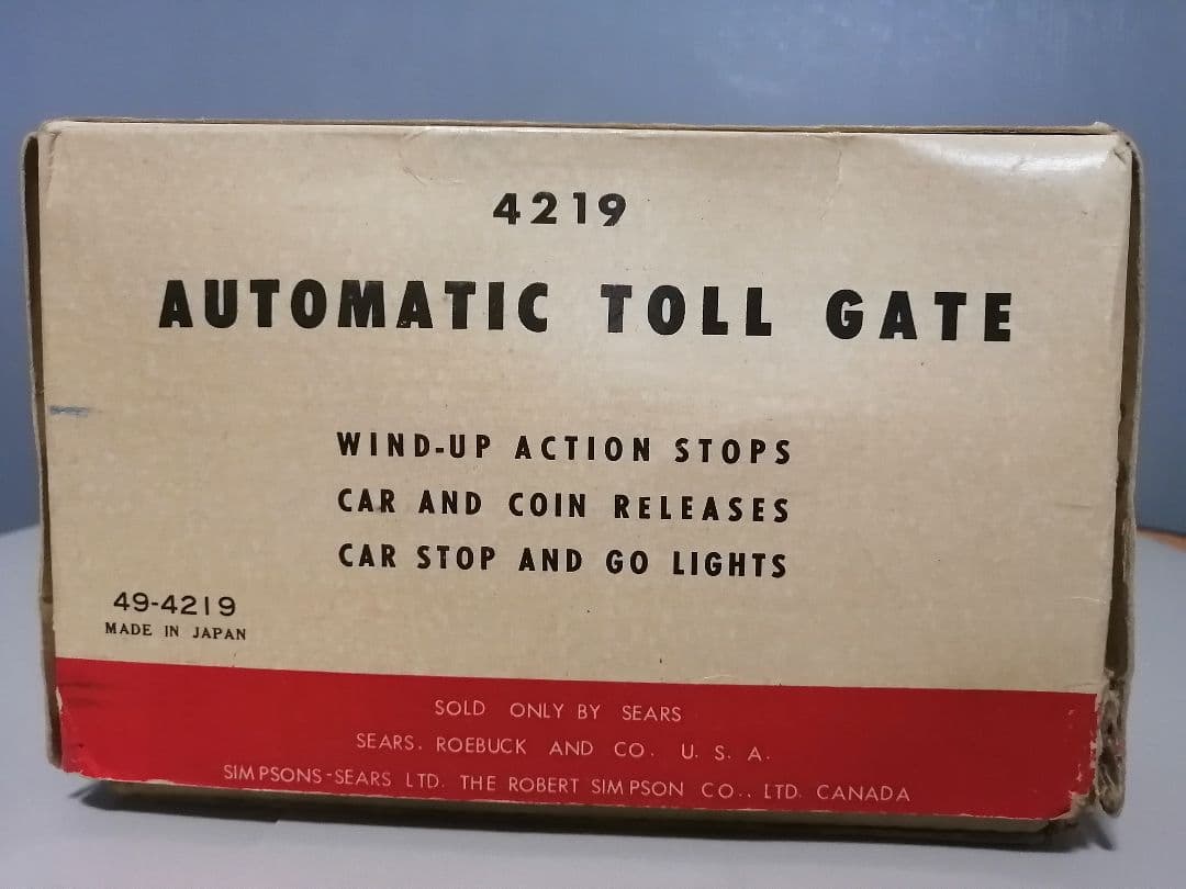 SEARS　AUTOMATIC TOLL GATE　TIN TOY　ブリキ