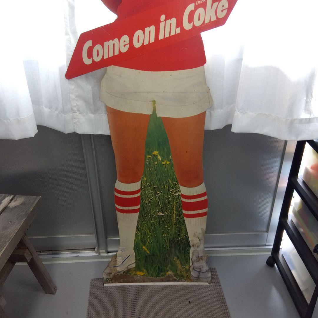 Coca-Cola レトロ女性看板
