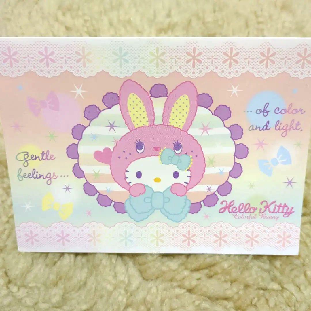 【匿名配送／SANRIO】平成レアハローキティ ウサギの耳 ポストカード