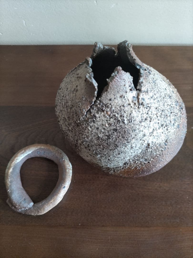 花器 信楽焼 恐竜のたまご Amazon.co.jp: miucatch 恐竜の卵変形