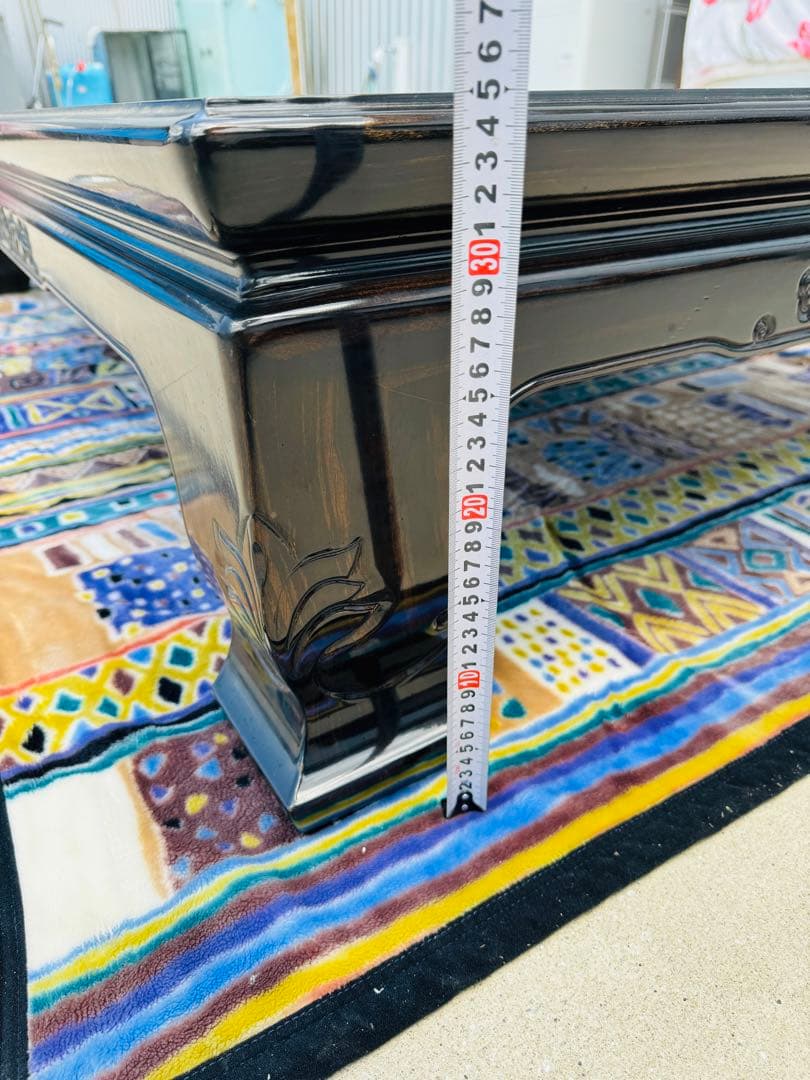 福岡発 大型 家具 民藝 座卓 インテリア アンティーク 和家具 家庭用 黒檀