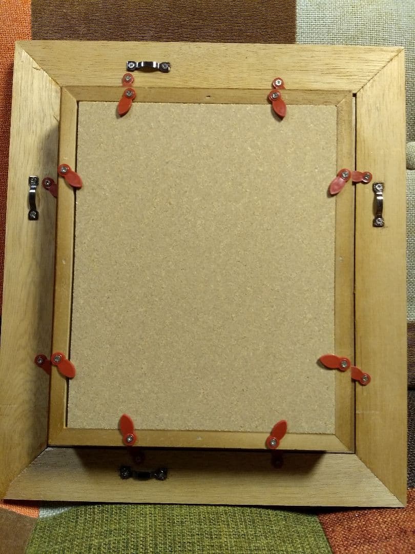 綺麗な滝の油絵 サイン入り  F0サイズ