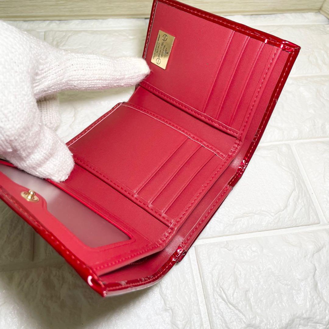 【新品・未使用】Vivienne Westwood 三つ折り財布 バーガンディー