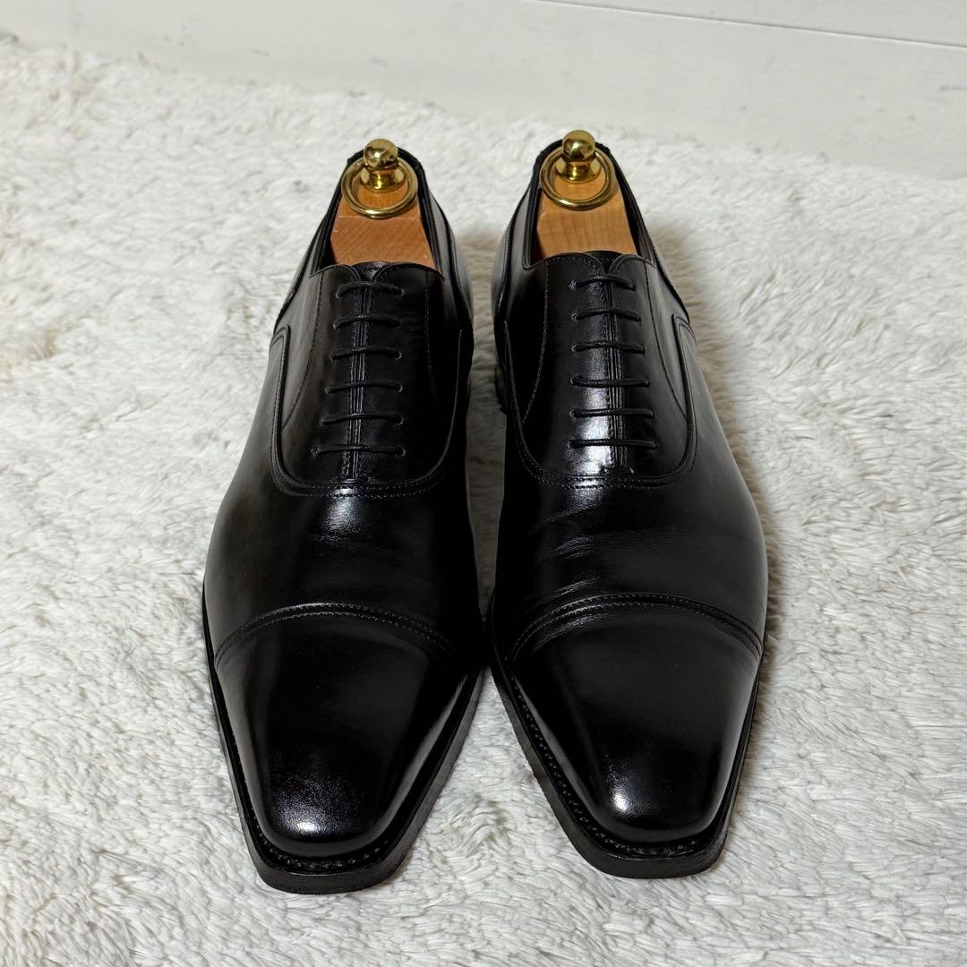 ⭐️極美品⭐️　santoni　ビジネスシューズ　ストレートチップ　ブラック