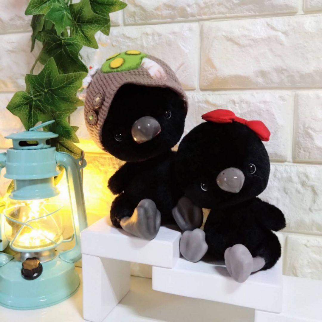 ぬいぐるみ✽アートドール✽足可動✽カラスのかーこ✽中サイズ