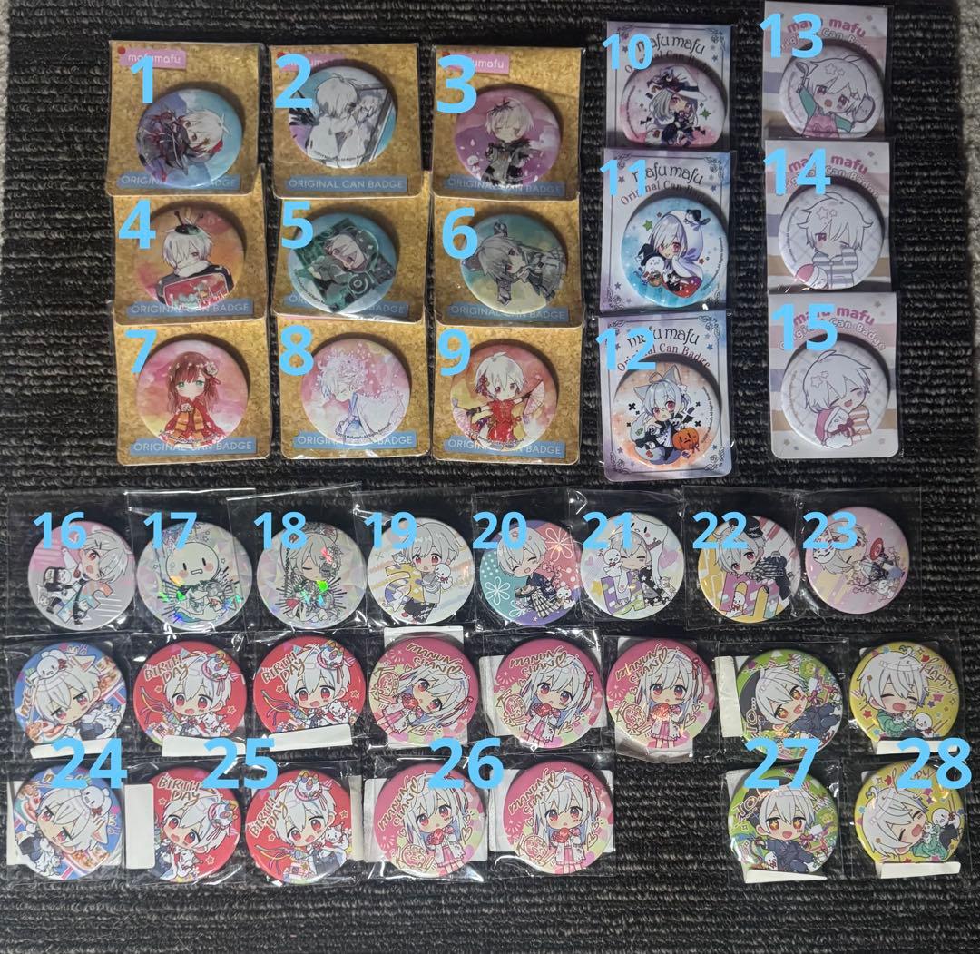 まふまふ 缶バッジ バラ売り可 - メルカリ