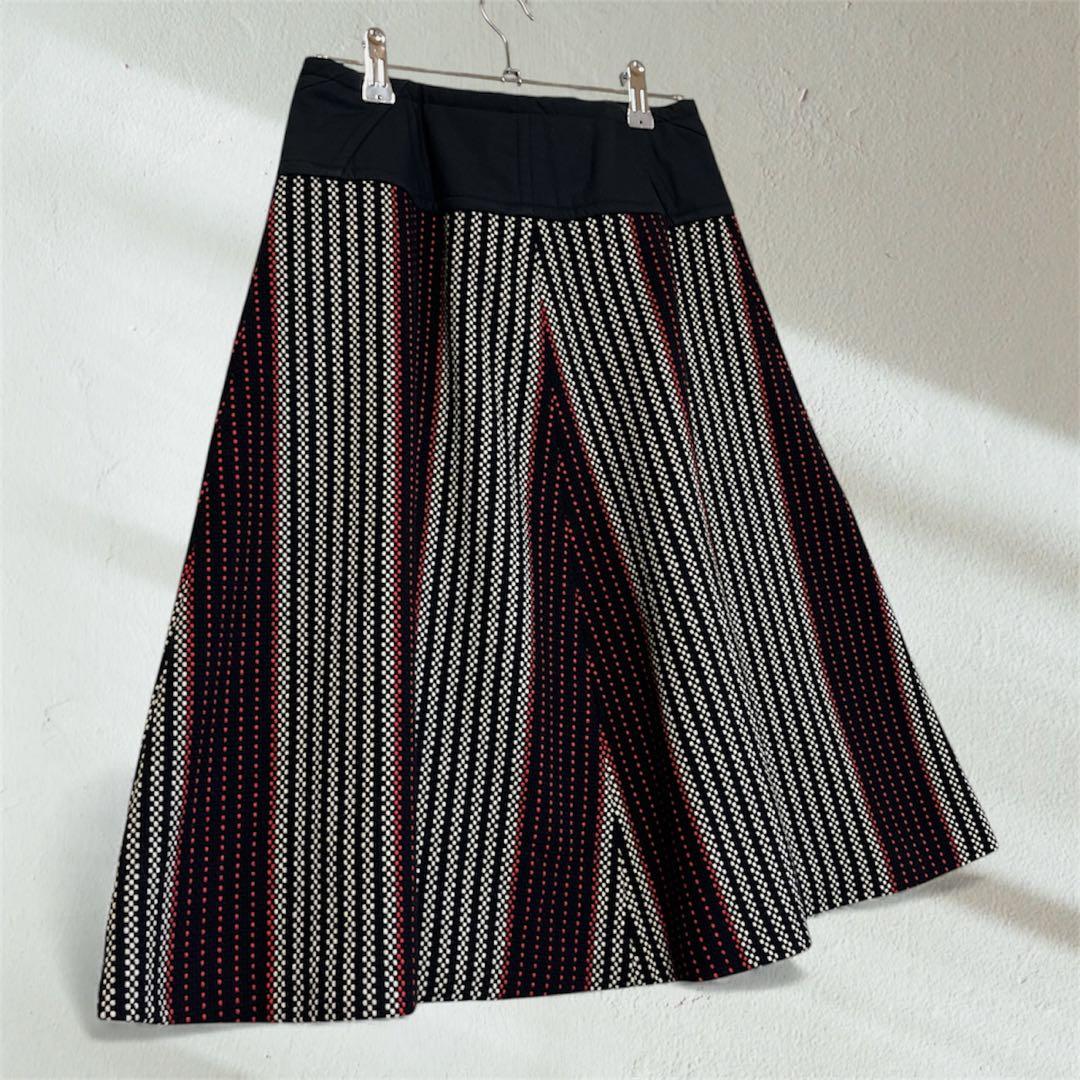 COMME des GARÇONS 美品ウールスカート　ストライプ AD2001