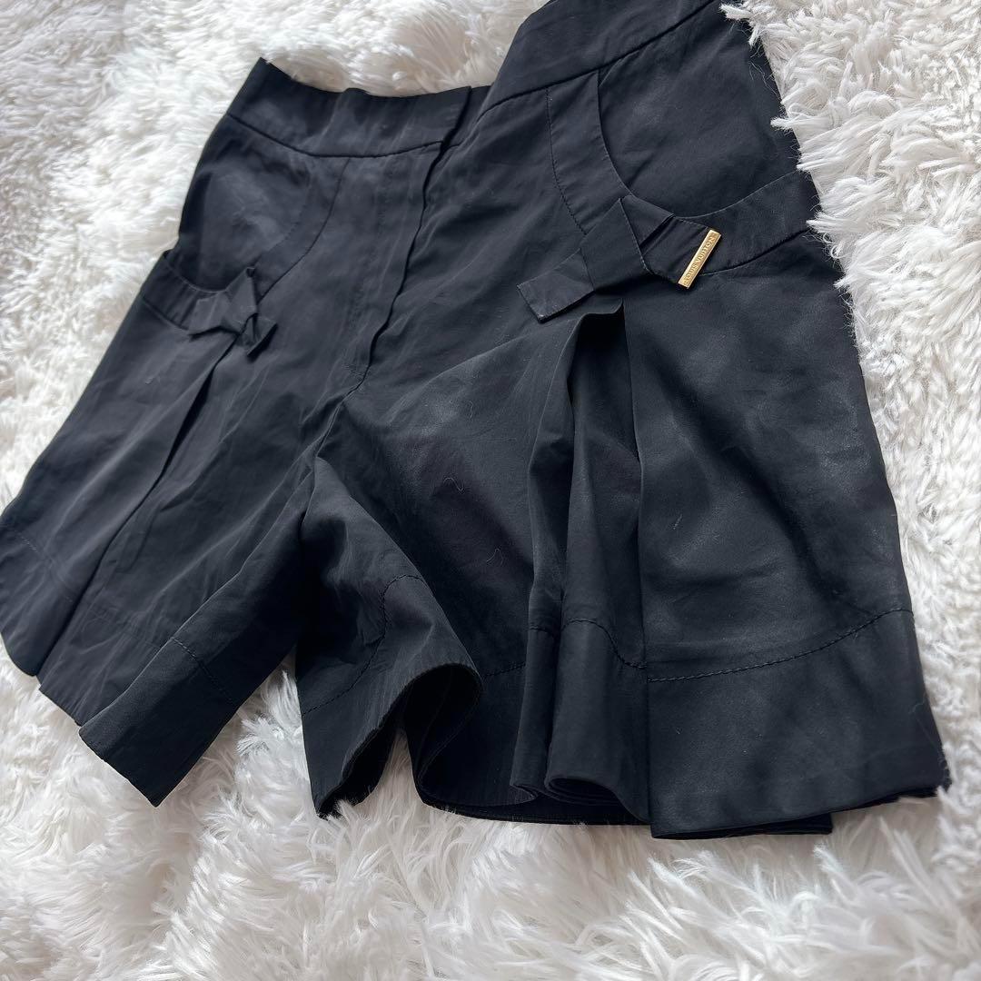 【美品】LVルイヴィトン（36）キュロットスカート/ショートパンツ/リボン/ロゴ