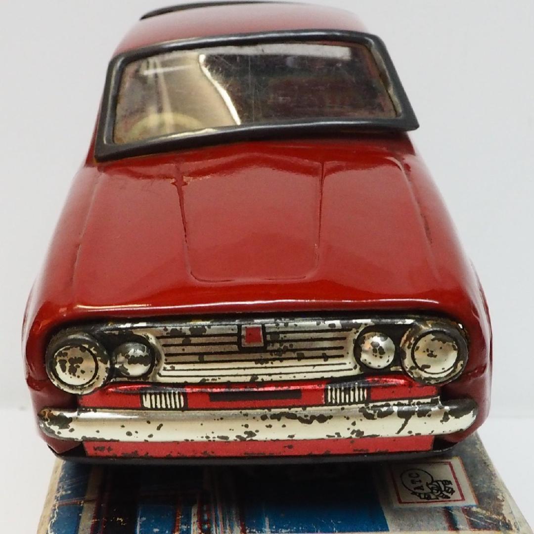旭玩具【イスズ ベレット赤】ブリキtin toy carミニチュア自動車【箱付】