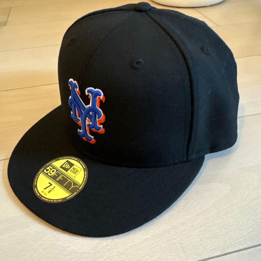 New Era 59FIFTY キャップ ネイビー 50周年記念 - メルカリ