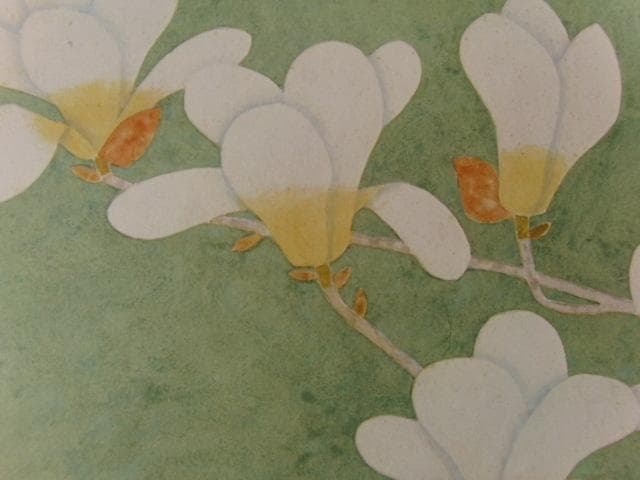 福田平八郎、〈木蓮〉、希少な豪華限定版・大判額装用画集より、状態良好