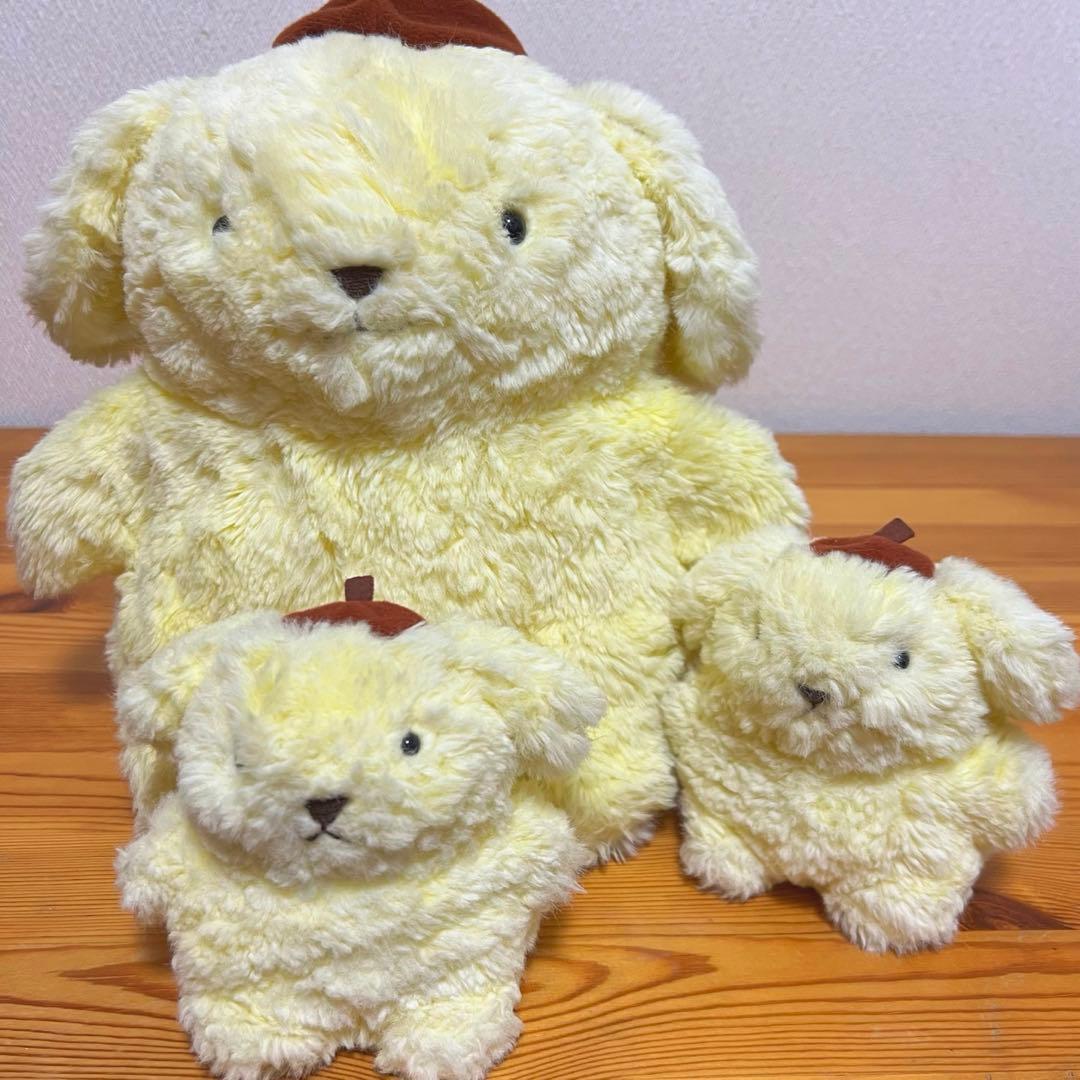 【超希少】ポムポムプリン ぬいぐるみ M サンリオ レトロ レア 1996 初期