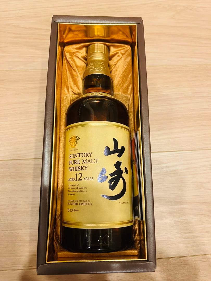サントリー 山崎12年 ピュアモルトウイスキー響マーク箱付き 750ml