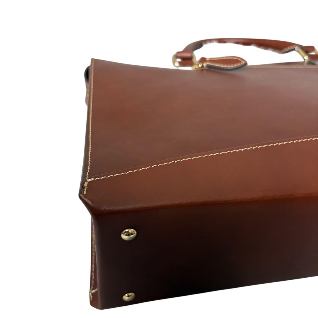 【極美品】ボルドリーニセレリア ビジネスバッグ レザー ブリーフケース　A4収納