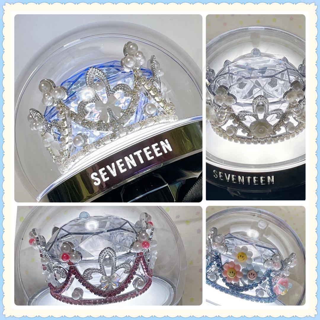 【装着イメージ】セブチ クラウン ティアラ ペンライト デコ カラット棒