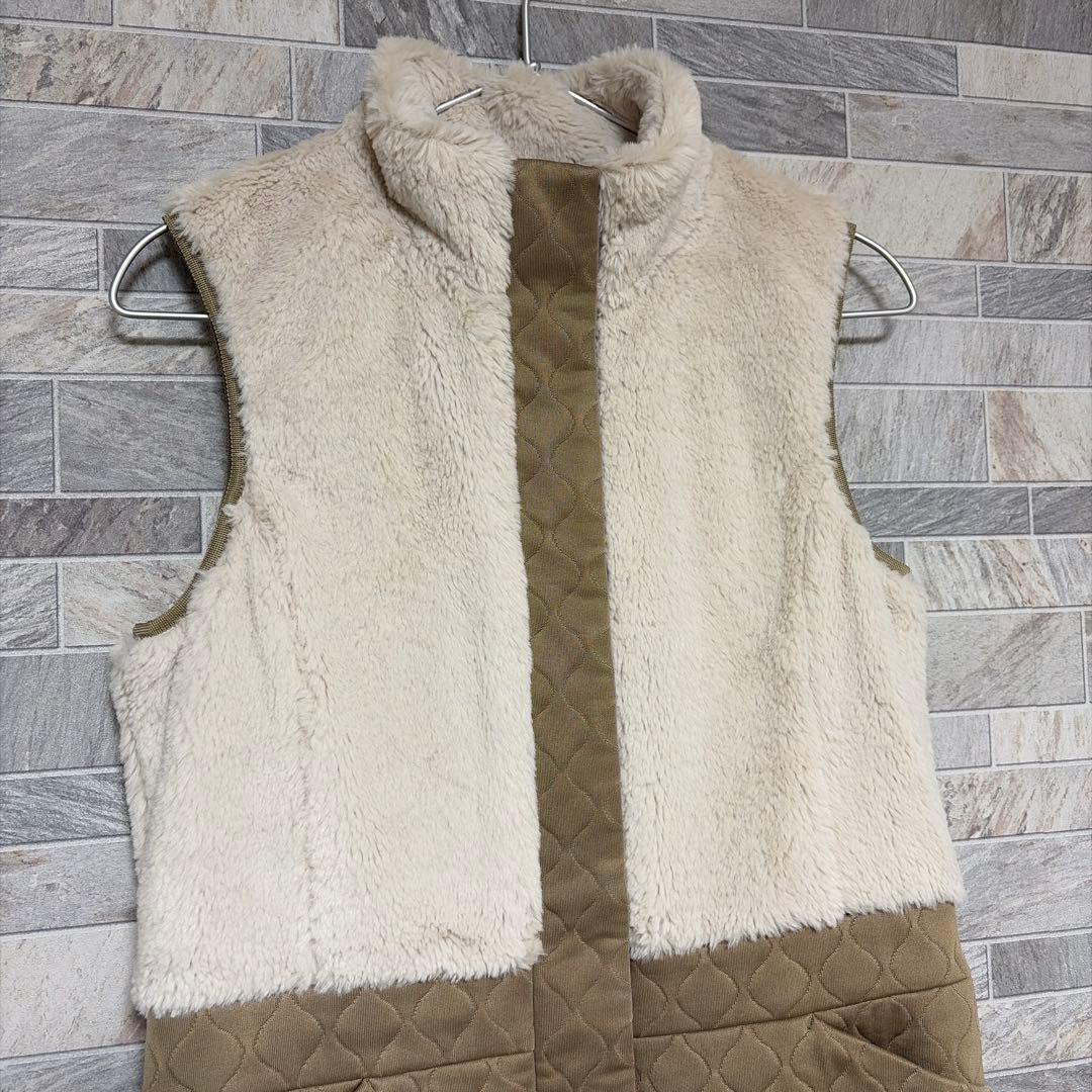 23区GOLF フェイクファー キルト ワンピース レディース ゴルフ 防寒