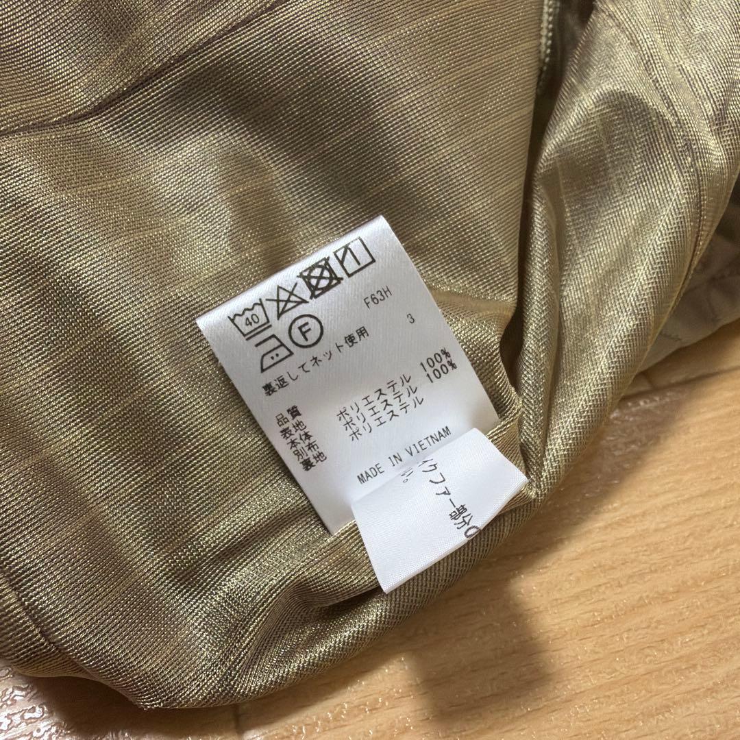 23区GOLF フェイクファー キルト ワンピース レディース ゴルフ 防寒